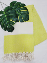 Beach/Bath Sand Free Towels-Easy Carry Quick Dry Thin Towel-Neon