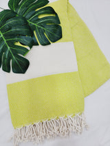 Beach/Bath Sand Free Towels-Easy Carry Quick Dry Thin Towel-Neon