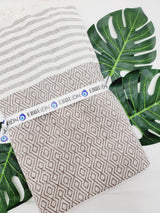 Throw Blanket,Sofa Cover, Cotton Throw Decoration in Brown from EBRU Home