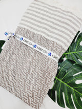 Throw Blanket,Sofa Cover, Cotton Throw Decoration in Brown from EBRU Home