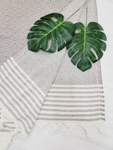 Throw Blanket,Sofa Cover, Cotton Throw Decoration in Brown from EBRU Home