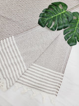Throw Blanket,Sofa Cover, Cotton Throw Decoration in Brown from EBRU Home