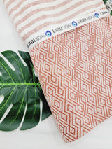 Throw Blanket,Sofa Cover, Cotton Throw Decoration in Tabacco from EBRU Home
