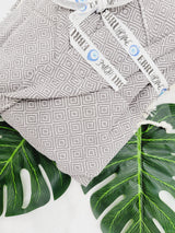 Unisex Robe, Beach or spa Robe with pockets - Gray from EBRU Home