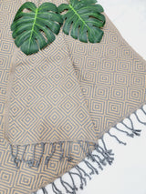 Beach/Bath Sand Free Towels-Easy Carry Quick Dry Thin Towel - Golden