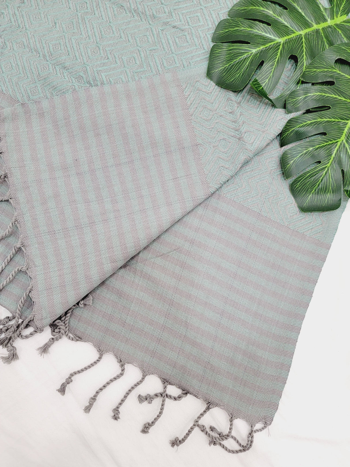 Beach/Bath Sand Free Towels-Easy Carry Quick Dry Thin Towel - Green