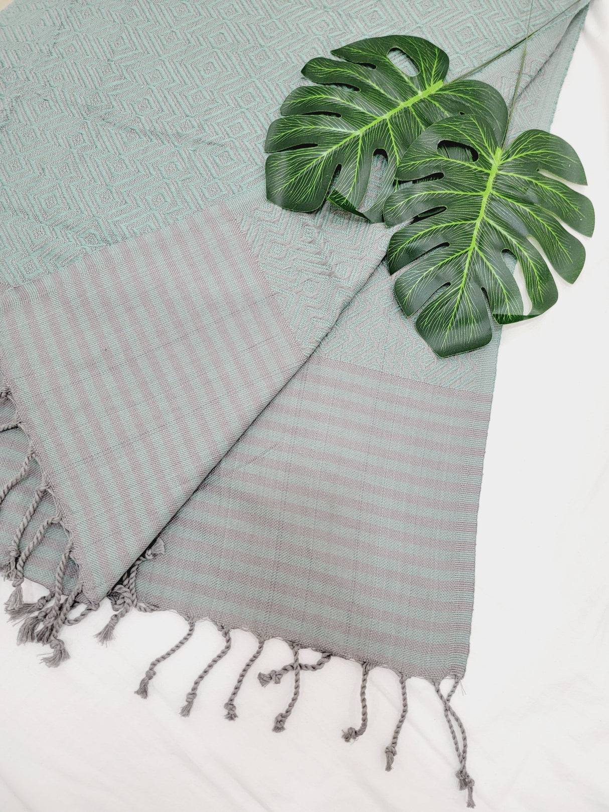 Beach/Bath Sand Free Towels-Easy Carry Quick Dry Thin Towel - Green