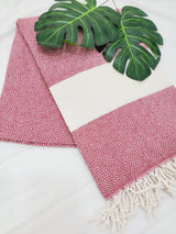 Beach/Bath Sand Free Towels-Easy Carry Quick Dry Thin Towel- Cherry