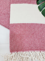 Beach/Bath Sand Free Towels-Easy Carry Quick Dry Thin Towel- Cherry