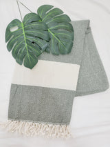 Beach/Bath Sand Free Towels-Easy Carry Quick Dry Thin Towel- Green