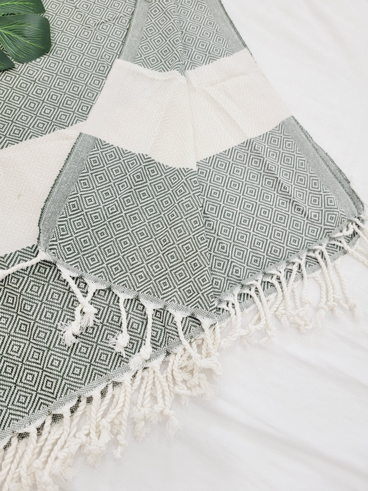 Beach/Bath Sand Free Towels-Easy Carry Quick Dry Thin Towel- Green