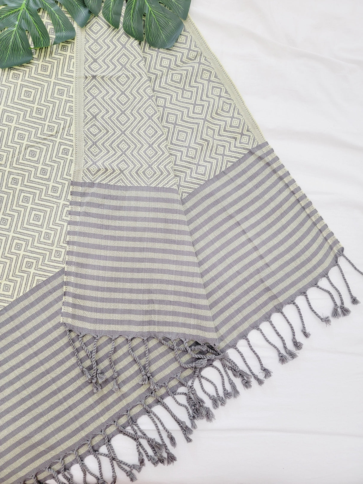 Beach/Bath Sand Free Towels-Easy Carry Quick Dry Thin Towel - Lemon