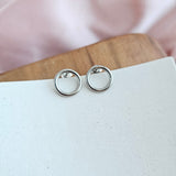 Luxe Silver Oriana Studs - Medium from Spiffy & Splendid