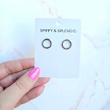 Luxe Silver Oriana Studs - Medium from Spiffy & Splendid