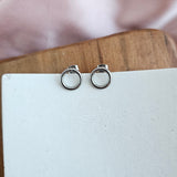 Luxe Silver Oriana Studs - Small from Spiffy & Splendid