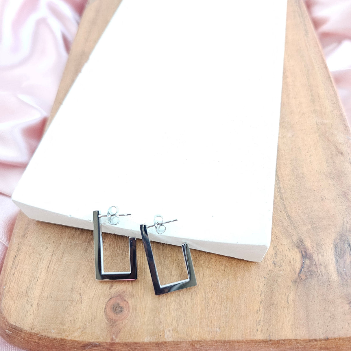 Luxe Silver Goldi Hoops from Spiffy & Splendid