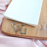 Luxe Silver Goldi Hoops from Spiffy & Splendid