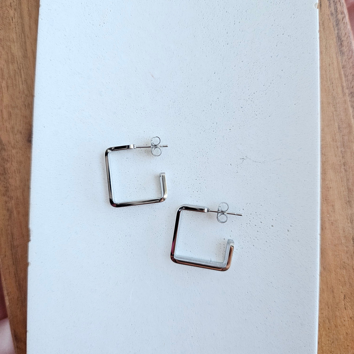 Luxe Silver Kamora Hoops from Spiffy & Splendid
