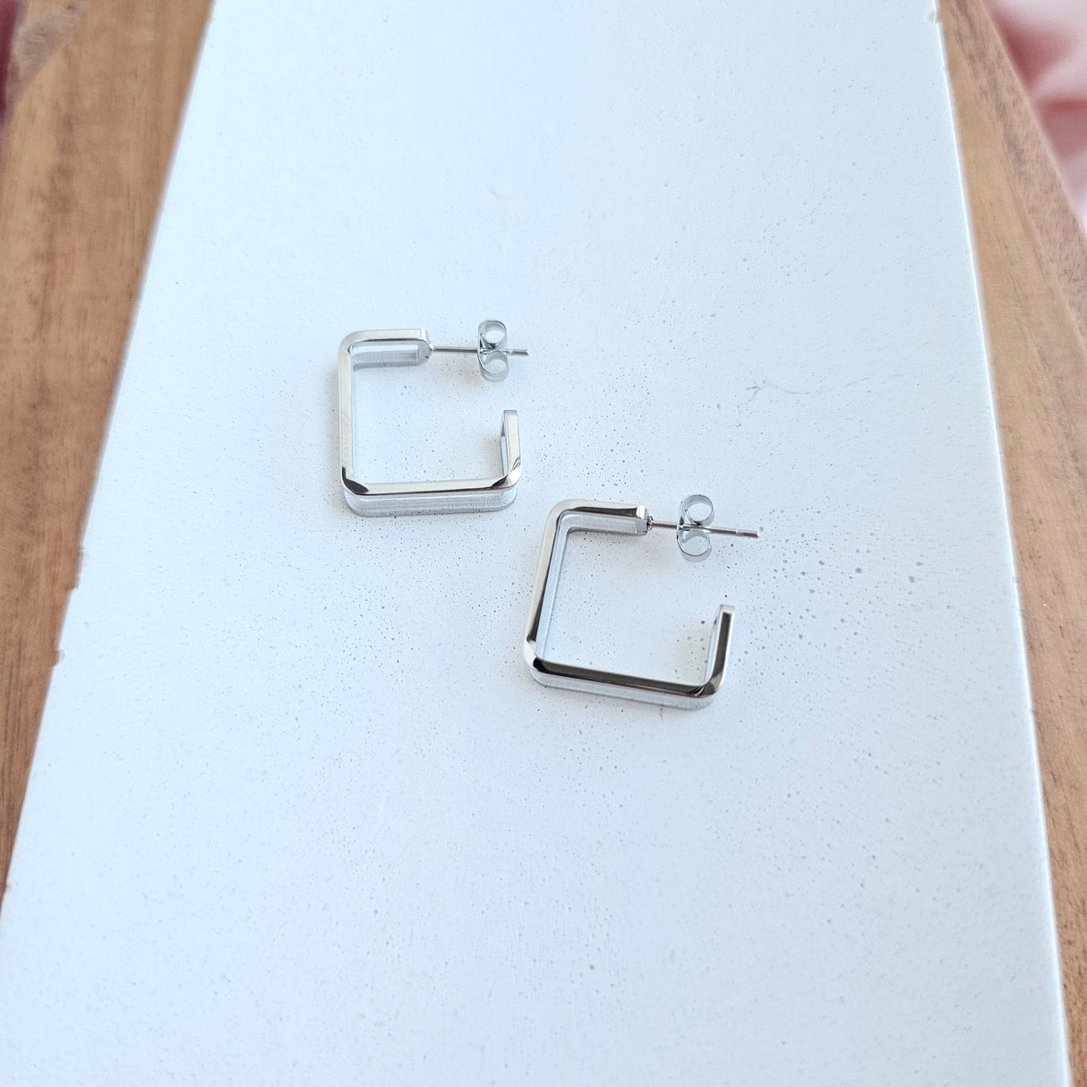 Luxe Silver Kamora Hoops from Spiffy & Splendid