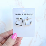 Luxe Silver Kamora Hoops from Spiffy & Splendid