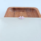 Hand Drawn Heart Studs - Lavender Purple from Spiffy & Splendid