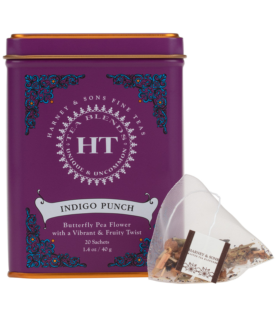 Indigo Punch, HT Tin of 20 Sachets from Harney & Sons Fine Teas