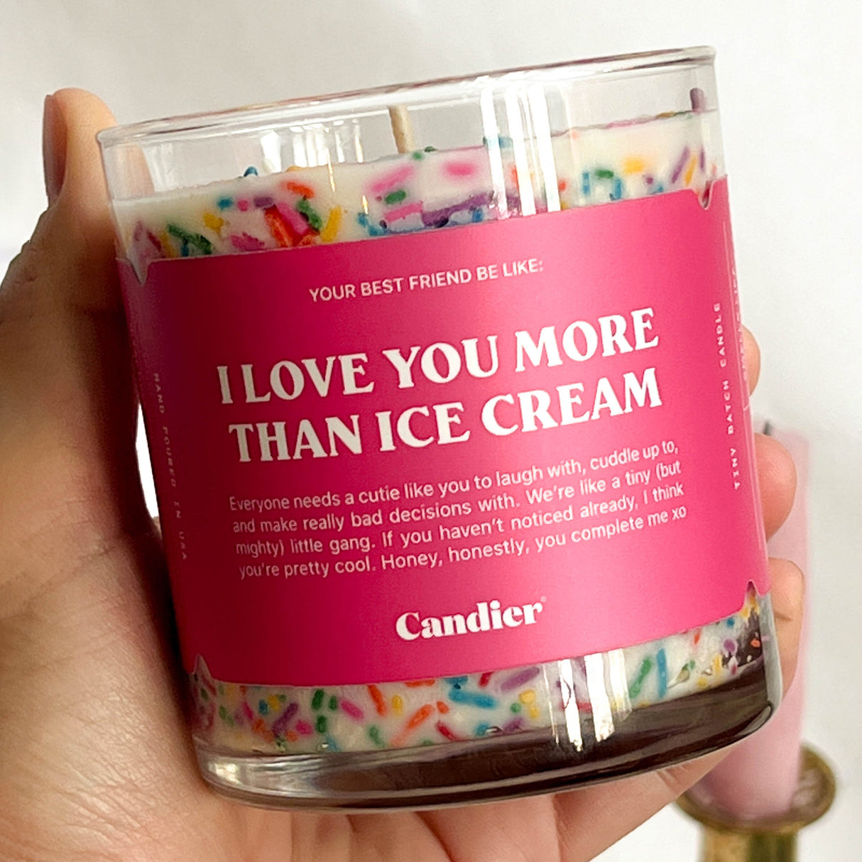 I LOVE YOU MORE THAN ICE CREAM CANDLE from Ryan Porter