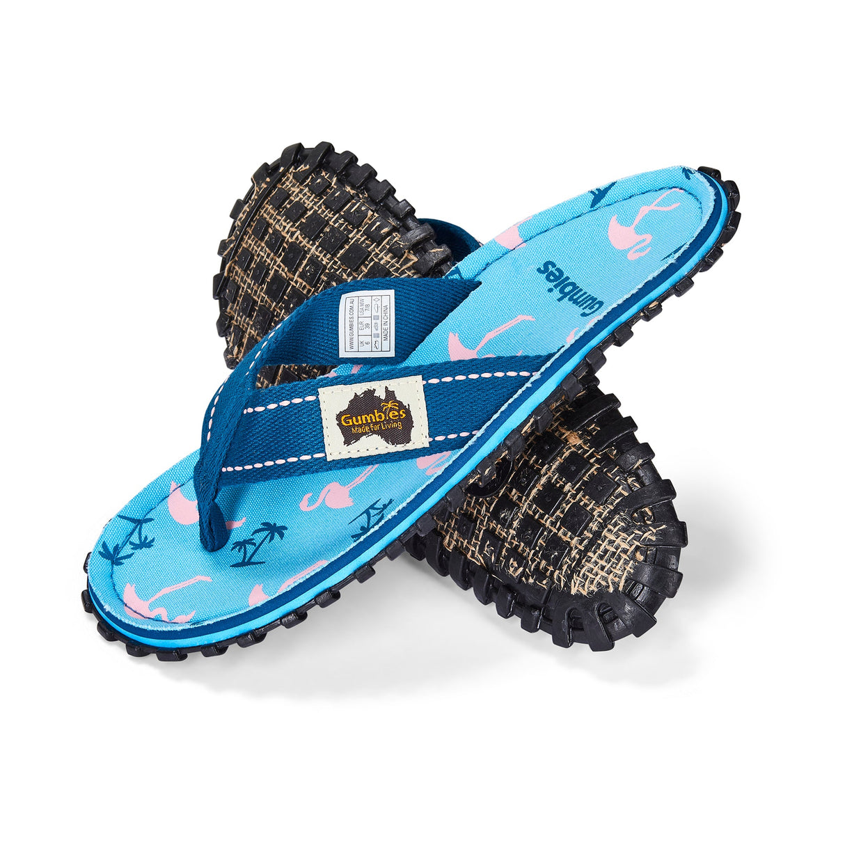 Islander Flip-Flops - Men's - Flamingo Islands from Gumbies USA