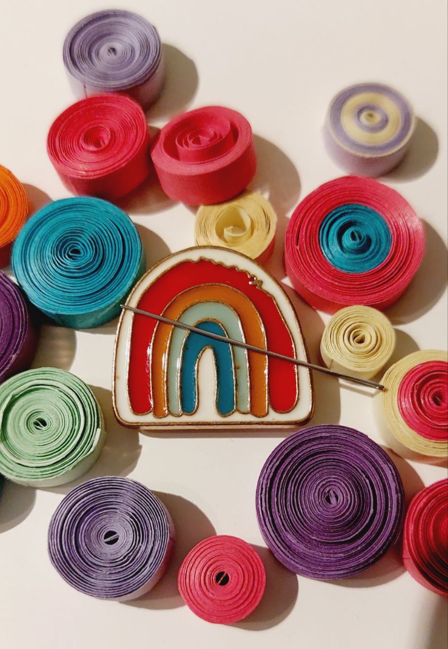 Rainbow Magnetic Needle Minder F07M10-5 Rainbow From Wizardi