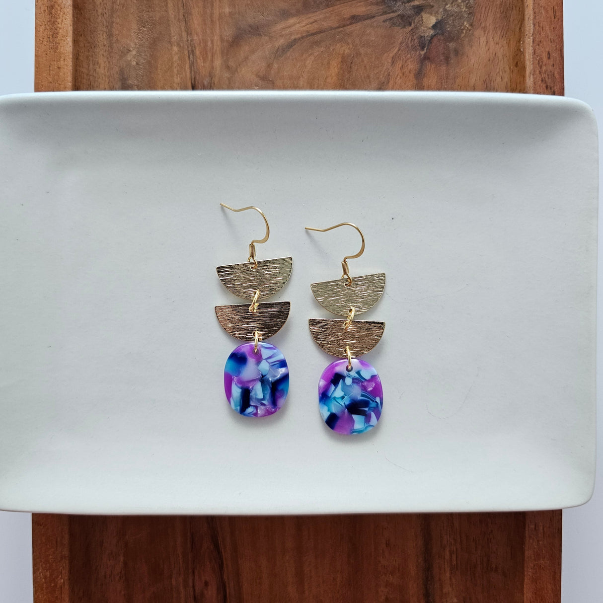 Elena Earrings - Purple Party from Spiffy & Splendid