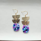 Elena Earrings - Purple Party from Spiffy & Splendid