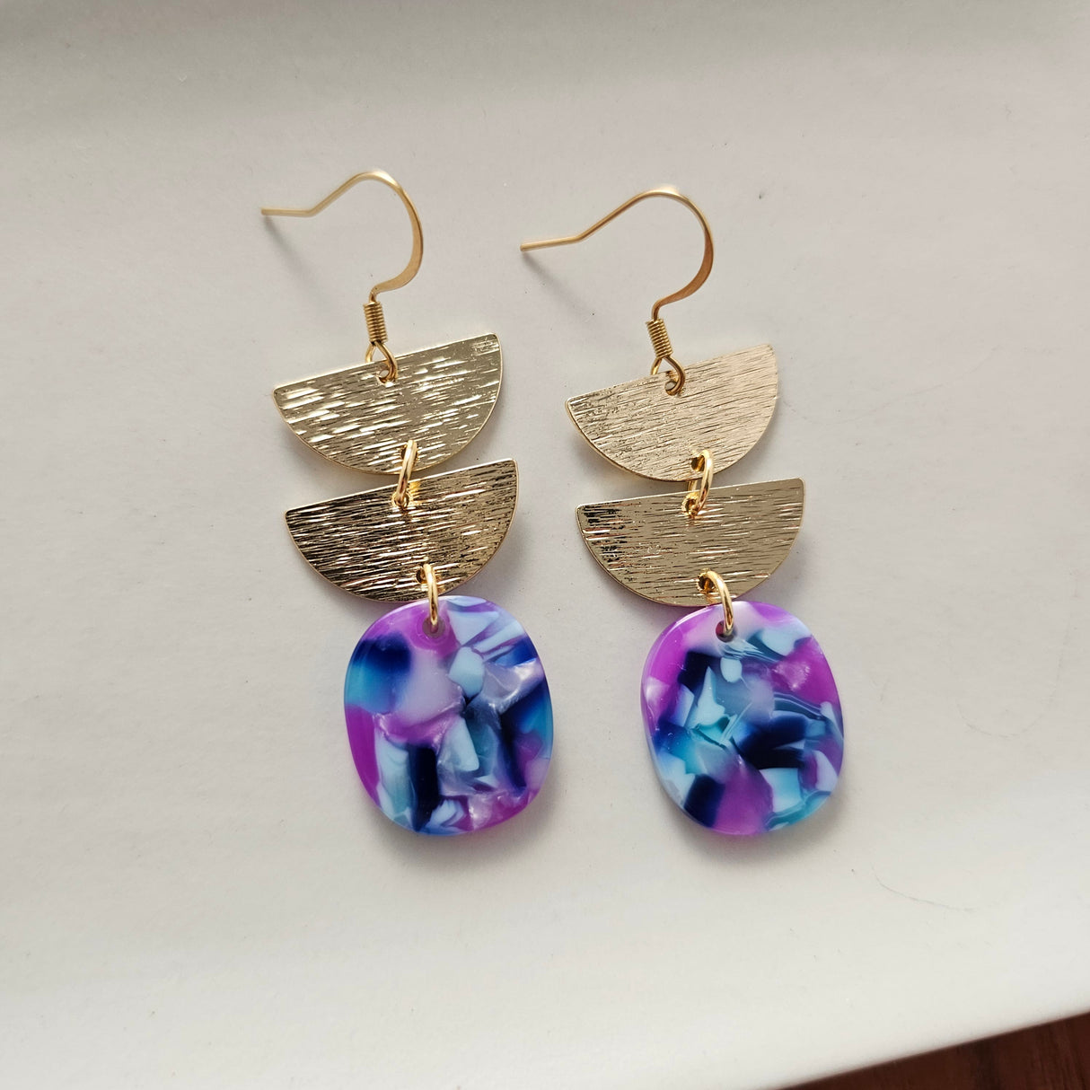 Elena Earrings - Purple Party from Spiffy & Splendid