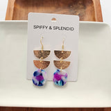 Elena Earrings - Purple Party from Spiffy & Splendid