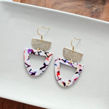Irene Earrings - Marble Confetti from from Spiffy & Splendid