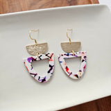 Irene Earrings - Marble Confetti from from Spiffy & Splendid