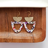 Irene Earrings - Marble Confetti from from Spiffy & Splendid