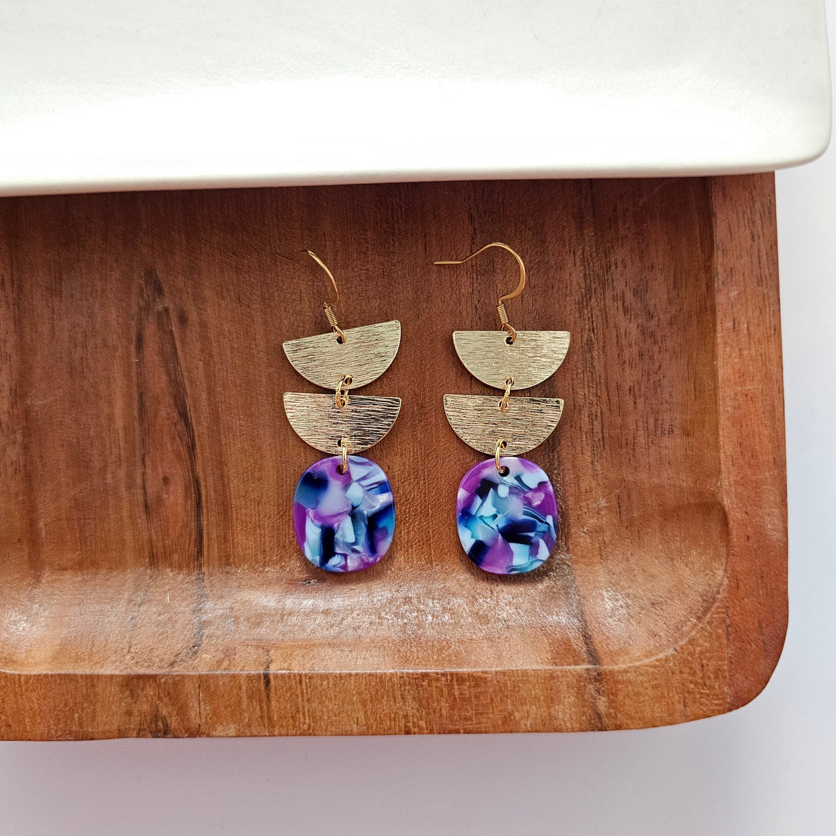 Elena Earrings - Purple Party from Spiffy & Splendid