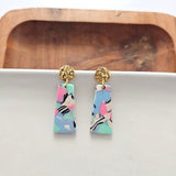 Mia Mini Earrings - 80's Pastel from Spiffy & Splendid
