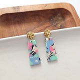 Mia Mini Earrings - 80's Pastel from Spiffy & Splendid