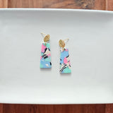 Mia Mini Earrings - 80's Pastel from Spiffy & Splendid