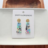 Mia Mini Earrings - 80's Pastel from Spiffy & Splendid