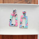 Avery Earrings - 80's Pastel from Spiffy & Splendid