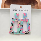 Avery Earrings - 80's Pastel from Spiffy & Splendid