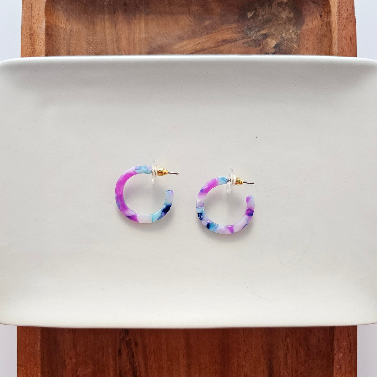 Cam Mini Hoops - Purple Party from Spiffy & Splendid