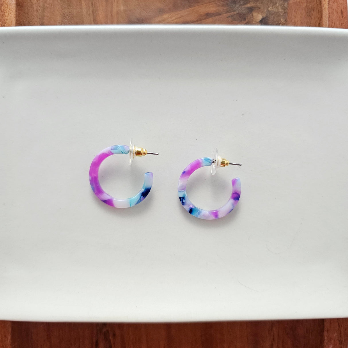 Cam Mini Hoops - Purple Party from Spiffy & Splendid