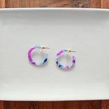 Cam Mini Hoops - Purple Party from Spiffy & Splendid