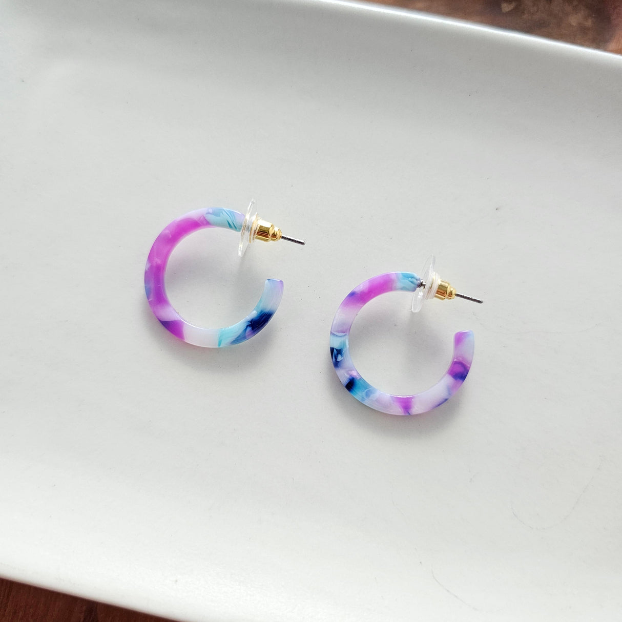 Cam Mini Hoops - Purple Party from Spiffy & Splendid