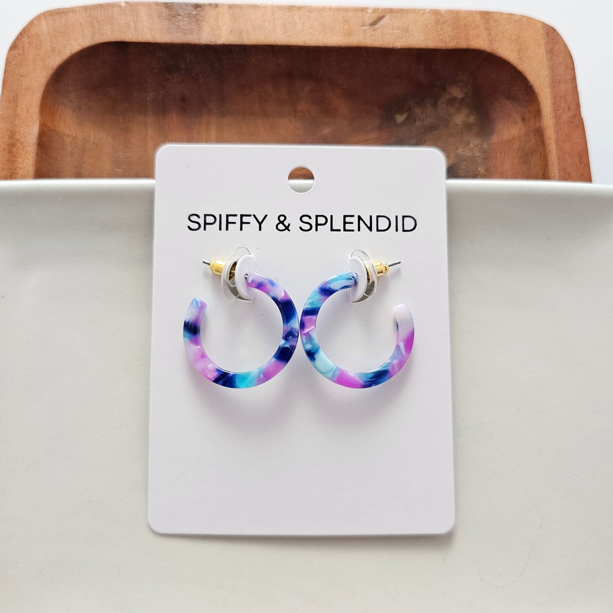 Cam Mini Hoops - Purple Party from Spiffy & Splendid