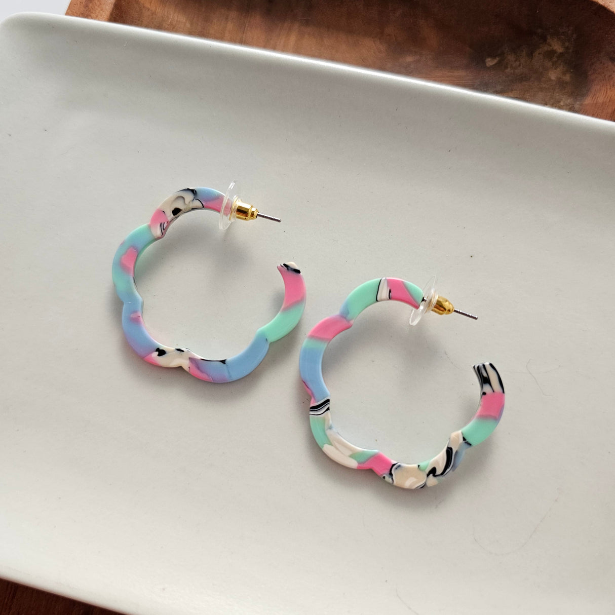 Posey Hoops - 80's Pastels from Spiffy & Splendid