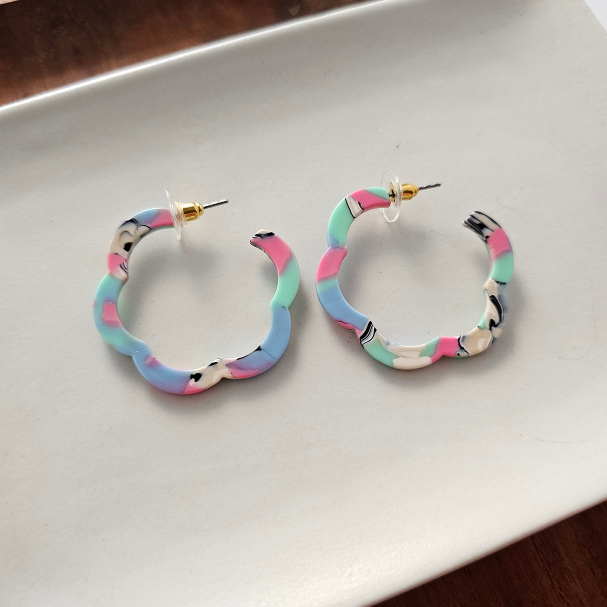 Posey Hoops - 80's Pastels from Spiffy & Splendid
